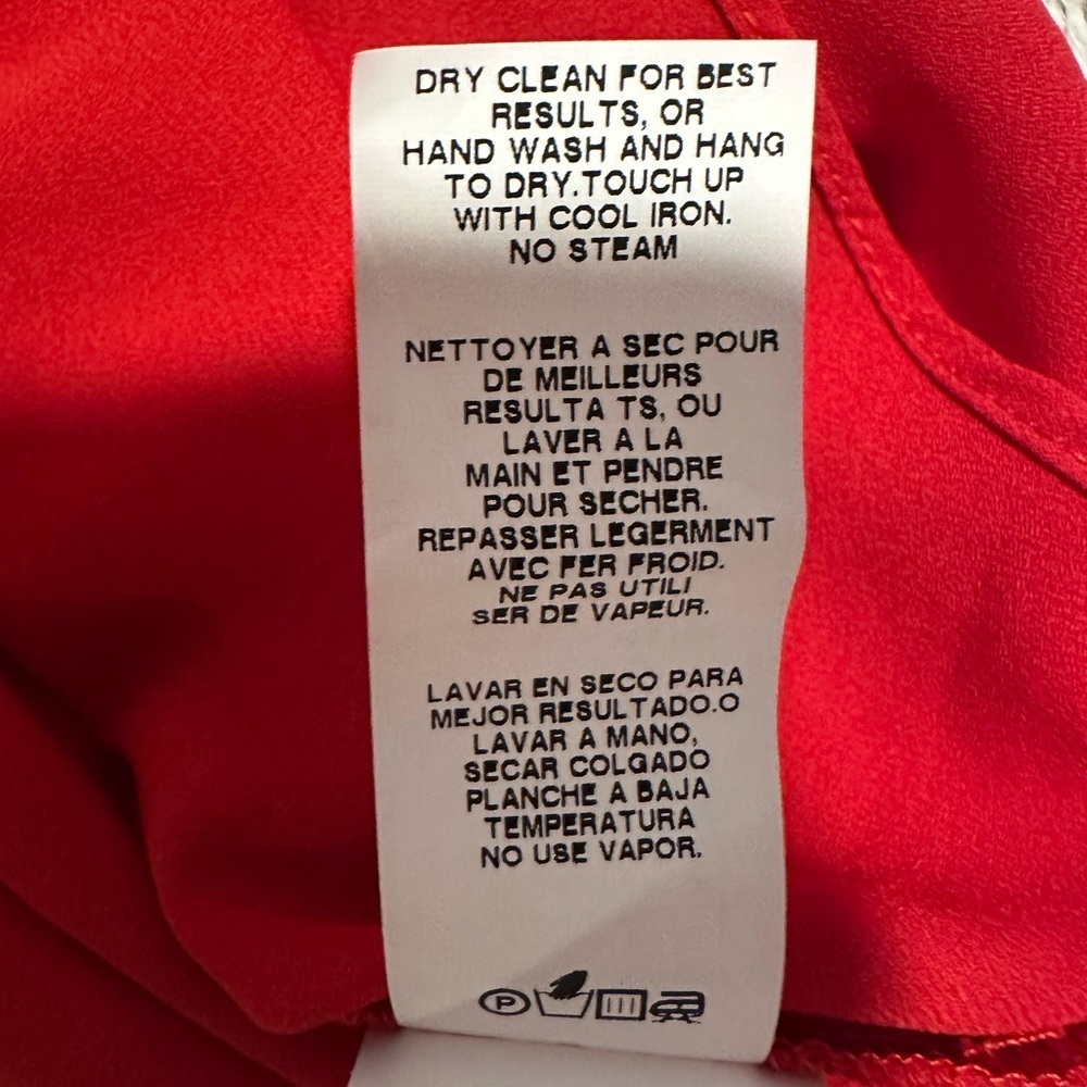 Karen Kane Vibrant Red Women's Draped Cowl Neck Top Blouse - Picture 2 of 8